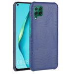 For Huawei P40 lite/Nova7i/Nova6 SE Shockproof Crocodile Texture PC + PU Case(Blue)