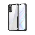 For Google Pixel 4A Transparent PC + TPU Full Coverage Shockproof Protective Case(Black)