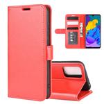 For Huawei Honor Play 4T Pro R64 Texture Single Horizontal Flip Protective Case with Holder & Card Slots & Wallet& Photo Frame(Red)