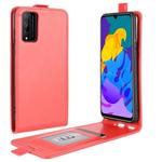 For Huawei Honor Play 4T Pro R64 Texture Single Vertical Flip Leather Protective Case with Card Slots & Photo Frame(Red)