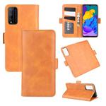 For Huawei Honor Play 4T Pro Dual-side Magnetic Buckle Horizontal Flip Leather Case with Holder & Card Slots & Wallet(Yellow)