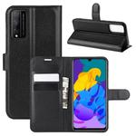 For Huawei Honor Play 4T Pro Litchi Texture Horizontal Flip Protective Case with Holder & Card Slots & Wallet(Black)