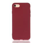 For iPhone SE 2022 / SE 2020 Solid Color Frosted TPU Phone Case(Red)
