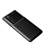 For Huawei Nova 7 Pro Carbon Fiber Texture Shockproof TPU Case(Black)