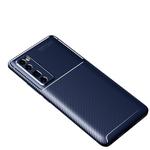 For Huawei Nova 7 Pro Carbon Fiber Texture Shockproof TPU Case(Blue)