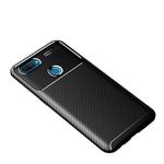 For OPPO A12 Carbon Fiber Texture Shockproof TPU Case(Black)