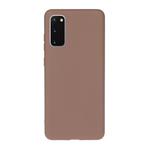 For Galaxy S20 Solid Color Frosted TPU  Phone Case(Khaki)