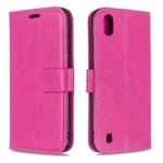 For ZTE Blade A7 2019 Crazy Horse Texture Horizontal Flip Leather Case with Holder & Card Slots & Wallet & Photo Frame(Rose)
