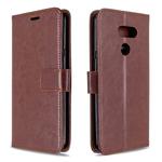 For LG K40S Crazy Horse Texture Horizontal Flip Leather Case with Holder & Card Slots & Wallet & Photo Frame(Brown)