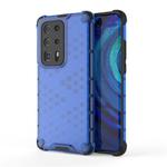 For Huawei P40 Pro+ Shockproof Honeycomb PC + TPU Case(Blue)