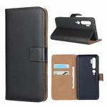 For Xiaomi CC9 Pro/Note 10/Note 10 Pro Leather Horizontal Flip Holster With Magnetic Clasp and Bracket and Card Slot and Wallet(Black)