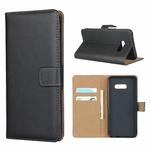For LG V50S Leather Horizontal Flip Holster With Magnetic Clasp Bracket & Card Slot & Wallet(Black)