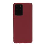 For Galaxy S20 Ultra Solid Color Frosted TPU  Phone Case(Red)