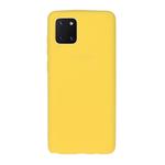 For Galaxy M60S/A81/note 10 Lite Solid Color Frosted TPU  Phone Case(Yellow)