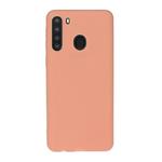 For Galaxy A21 Solid Color Frosted TPU  Phone Case(Orange)