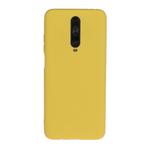 For Xiaomi Redmi K30 Solid Color Frosted TPU  Phone Case(Yellow)