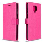 For Xiaomi Redmi Note9 Pro/Redmi Note 9s Crazy Horse Texture Horizontal Flip Leather Case with Holder & Card Slots & Wallet & Photo Frame(Rose)