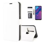 For Huawei Honor Play 9A R64 Texture Single Horizontal Flip Protective Case with Holder & Card Slots & Wallet& Photo Frame(White)