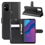 For Huawei Honor Play 9A Litchi Texture Horizontal Flip Protective Case with Holder & Card Slots & Wallet(Black)
