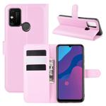 For Huawei Honor Play 9A Litchi Texture Horizontal Flip Protective Case with Holder & Card Slots & Wallet(Pink)