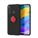 For Huawei Honor 4T Metal Ring Holder 360 Degree Rotating TPU Case(Black+Red)