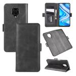For Xiaomi Redmi Note 9 Pro Dual-side Magnetic Buckle Horizontal Flip Leather Case with Holder & Card Slots & Wallet(Black)