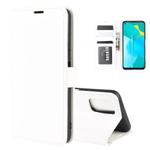 For Huawei Honor 30S R64 Texture Single Horizontal Flip Protective Case with Holder & Card Slots & Wallet& Photo Frame(White)
