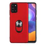For Galaxy A31 360 Rotary Multifunctional Stent PC+TPU Case with Magnetic Invisible Holder(Red)