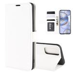 For Huawei Honor 30 R64 Texture Single Horizontal Flip Protective Case with Holder & Card Slots & Wallet& Photo Frame(White)