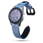 22mm Leather Watch Band For Huawei Watch GT2e / GT2 46mm(Navy)