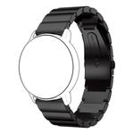22mm For Huawei Watch GT2e GT2 46mm A Flat Buckle Stainless Steel Watch Band (Black)