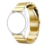 22mm For Huawei Watch GT2e GT2 46mm A Flat Buckle Stainless Steel Watch Band (Golden)