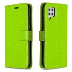 For Huawei P40 Lite Crazy Horse Texture Horizontal Flip Leather Case with Holder & Card Slots & Wallet & Photo Frame(Green)