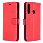 For Huawei P40 Lite E Crazy Horse Texture Horizontal Flip Leather Case with Holder & Card Slots & Wallet & Photo Frame(Red)