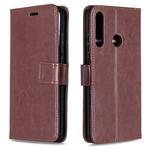 For Huawei P40 Lite E Crazy Horse Texture Horizontal Flip Leather Case with Holder & Card Slots & Wallet & Photo Frame(Brown)