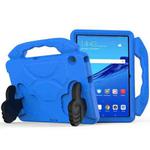 For Huawei MediaPad T5 10.1 inch EVA Children Falling Proof Flat Protective Shell With Thumb Bracket(Blue)