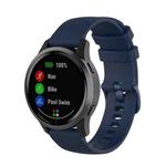 For Garmin Vivoactive 4 22mm Silicone Watch Band(Midnight Blue)