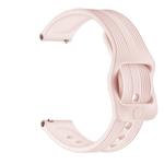 20mm For  Huawei Watch GT2 42mm / Galaxy Watch Active 2 / Huami GTS/GTR 42MM Silicone Watch Band with Japanese Buckle(Pink)