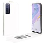 For Huawei Nova 7 Pro 5G R64 Texture Single Vertical Flip Leather Protective Case with Card Slots & Photo Frame(White)