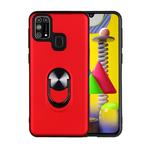 For Galaxy M31 360 Rotary Multifunctional Stent PC+TPU Case with Magnetic Invisible Holder(Red)