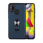 For Galaxy M31 360 Rotary Multifunctional Stent PC+TPU Case with Magnetic Invisible Holder(Navy Blue)