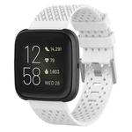 For Fitbit Versa / Versa 2 / Versa Lite 20mm Breathable Silicone Watch Band (White)