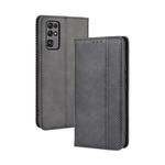 For Huawe Honor 30  Magnetic Buckle Retro Crazy Horse Texture Horizontal Flip Leather Case  , with Holder & Card Slots & Photo Frame(Black)
