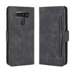 For LG K51 Wallet Style Skin Feel Calf Pattern Leather Case ，with Separate Card Slot(Black)