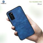 For Huawei P40 PINWUYO Zun Series PC + TPU + Skin Waterproof And Anti-fall All-inclusive Protective Shell(Blue)