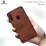 For Huawei Y7P/P40Lite E/Honor9C PINWUYO Zun Series PC + TPU + Skin Waterproof And Anti-fall All-inclusive Protective Shell(Brown)