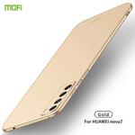 For Huawei Nova 7 MOFI Frosted PC Ultra-thin Hard Case(Gold)