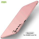 For Huawei Nova 7 SE MOFI Frosted PC Ultra-thin Hard Case(Rose gold)