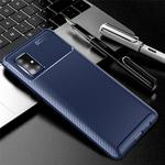 For Galaxy A51 5G Carbon Fiber Texture Shockproof TPU Case(Blue)
