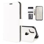 For Google Pixel 4A R64 Texture Single Horizontal Flip Protective Case with Holder & Card Slots & Wallet& Photo Frame(White)